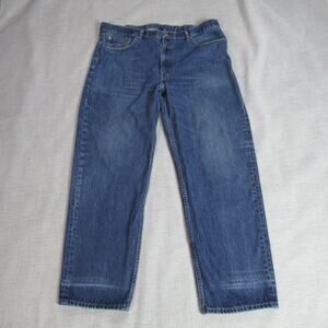 VINTAGE Levis 550 Jeans Mens Size 42x32 Blue Relaxed Fit Denim Cowboy 90s Y2K
